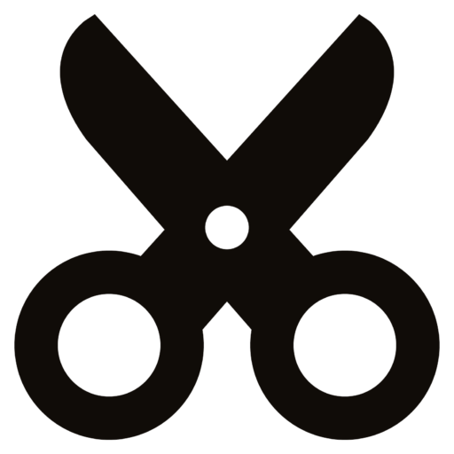 Icon showing a pair of scissonrs